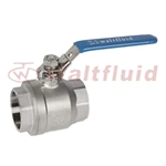 2-PC Stainless Steel Ball Valve Full Port, 1000WOG(PN69) Light-Duty