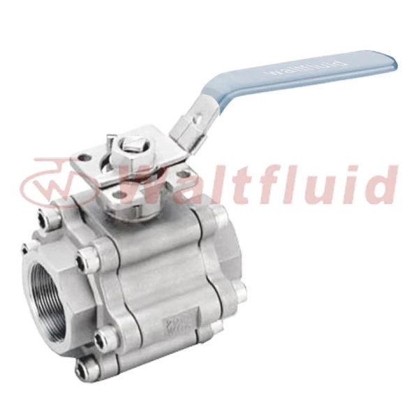 3-PC Stainless Steel Ball Valve Full Port, 1000WOG (PN69)