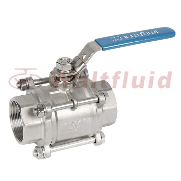 3-PC Stainless Steel Ball Valve Full Port, 1000WOG (PN69)Light-Duty