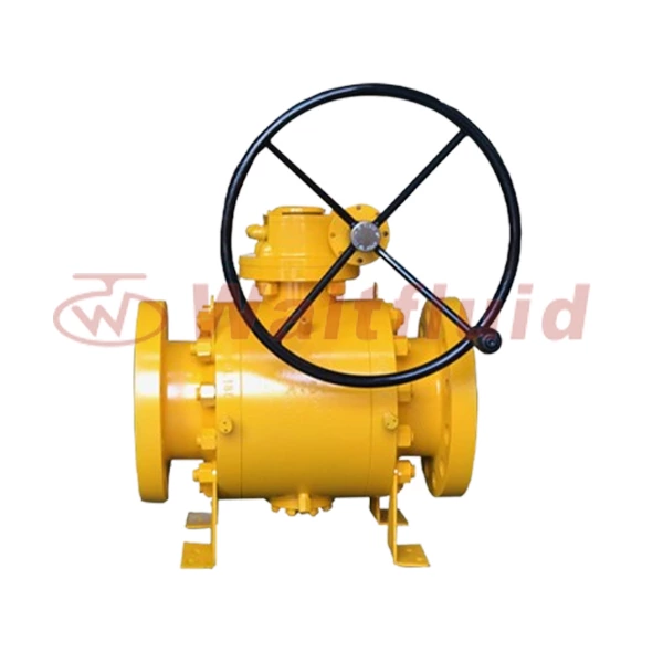 3PC Design Body Full Bore Casting Trunnion Mounted Ball Valve