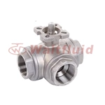 Sanitary Stainless Steel Auto Clamp Three Way Ball Valve