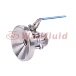 Sanitary Manual Tank Bottom Three-piece Non-retention Ball Valves