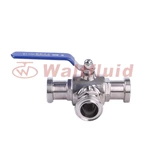 Stainless Steel Sanitary Straight Two Ways Manual Ball Valves