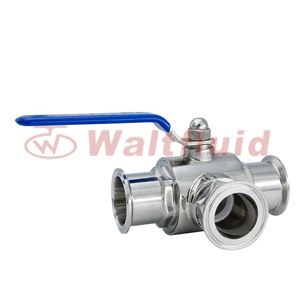 Stainless Steel Sanitary Straight Two Ways Manual Ball Valves