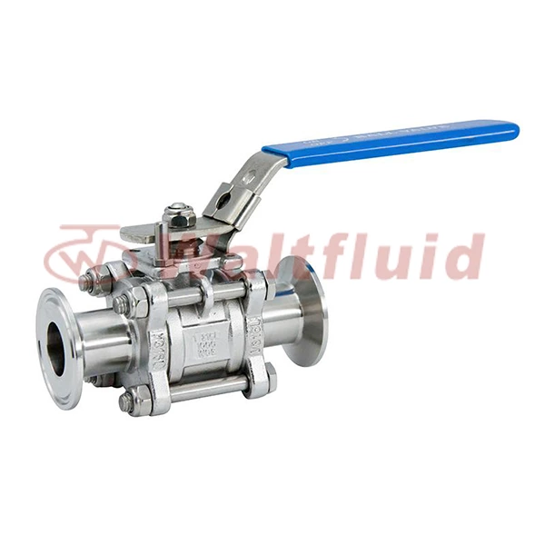 Stainless Steel Sanitary 3-way L Threading Ball Valves