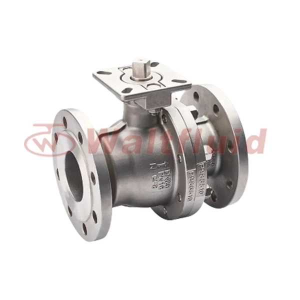 2PC Metal Seated Flange Ball Valve