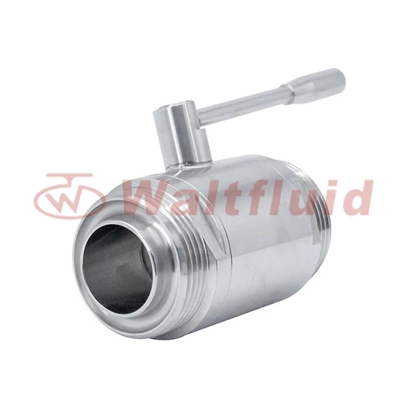 Sanitary Stainless Steel Food Male-Male Thread Ball Valve